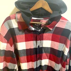 Hollister Men’s Hooded Flannel